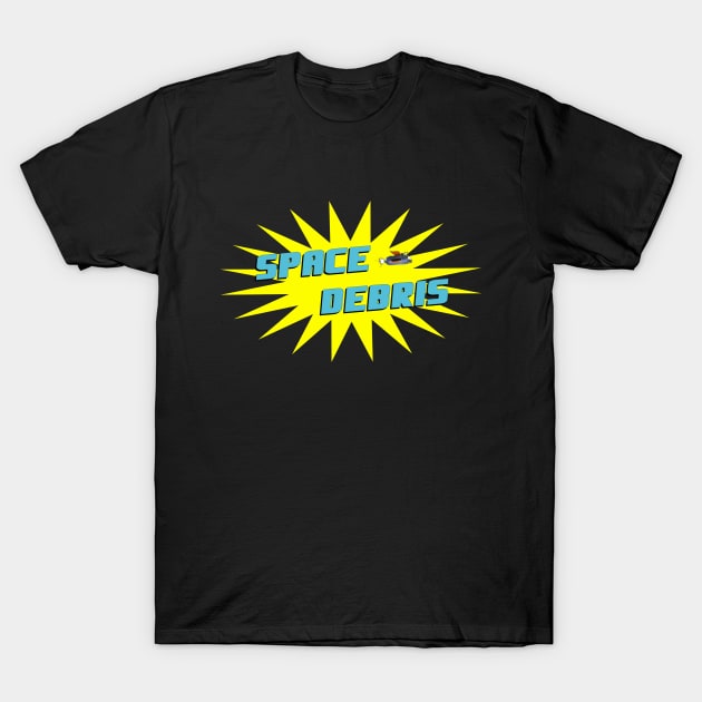 Space Debris logo with rocketship T-Shirt by Crazy Ants Media